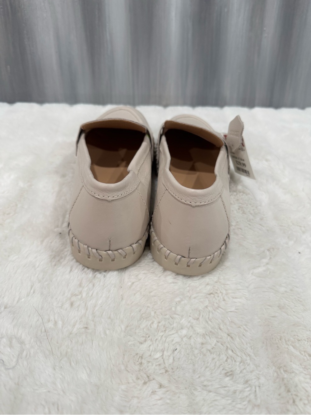 NWT Neutral Beige Slip-On Loafers - Picture 3 of 6